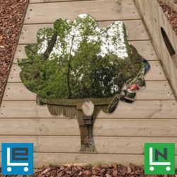 Kültéri tükrös rajztábla fa, többféle kiszerelésben (1db)