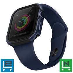 UNIQ Tok Valencia Apple Watch Series 4/5/6/SE 40mm. védőfólia kék kerettel