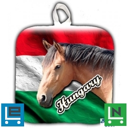 Vicces edényfogó, Hungary - barna ló