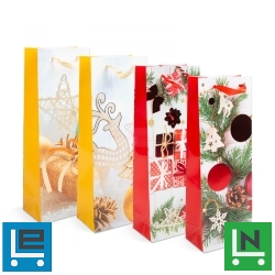 Italos tasak - papír, karácsonyi - 360 x 127 x 83 mm - 4 féle