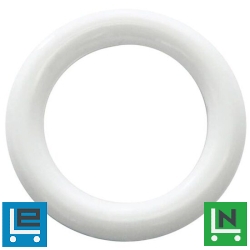 Függönykarika műanyag d=40/55 fehér (6 db)