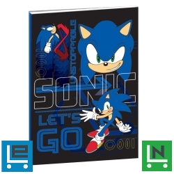 Sonic a sündisznó Go B/5 vonalas füzet 40 lapos