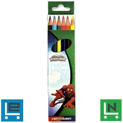 Pókember színes ceruza 6 db-os
