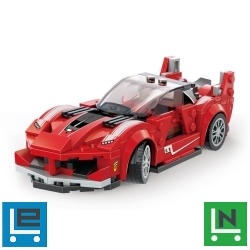 WANGE(R) 2876 | lego-kompatibilis építőjáték | 151 db építőkocka | Ferrari FXX K sportkocsi