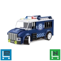 WANGE(R) 2891 | lego-kompatibilis építőjáték | 99 db építőkocka | Rabszállító rendőr tehe