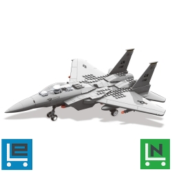 WANGE(R) 4004 | legó-kompatibilis építőjáték | 262 db építőkocka | F-15 katonai vadászrepü