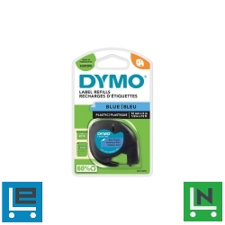 Feliratozógép szalag Dymo Letratag S0721650/59426 12mmx4m, ORIGINAL, kék
