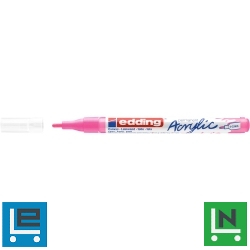 Akril marker 1-2mm, Edding 5300 neon rózsaszín