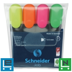 Szövegkiemelő készlet 1-5mm, Schneider Job 150. 4 klf. szín