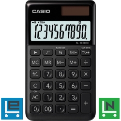 Zsebszámológép 10 digit Casio SL 1000 fekete