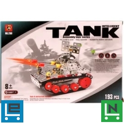 Tank 193 darabos fém építőjáték