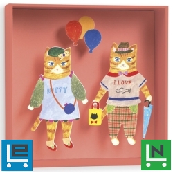 Djeco: Little Big room Cats balloon - 18,5x18,5x4cm