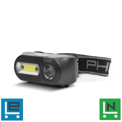 COB+XPE LED-es fejlámpa - mozgásérzékelővel - akkumulátorral