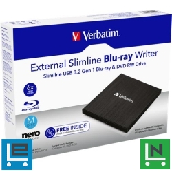 BluRay író, USB 3.0, külső, VERBATIM