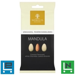 Mandula, 100 g, NOBILIS, kókuszos-fehércsokoládés