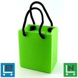 Gyűrűs doboz - Kis zöld táska