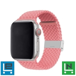 Phoner Spun Apple Watch csatos fonott szövet szíj, 49/45/44/42mm, rózsaszín