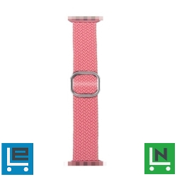 Phoner Hook Apple Watch csatos fonott szövet szíj, 49/45/44/42mm, rózsaszín