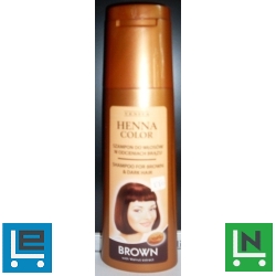 Henna color hajsampon gyógynövényes barna és vörös hajra 250 ml