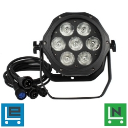 FTS LED 7x18W RGBWA+UV (Alumíniumházas) IP65 Kültéri par lámpa
