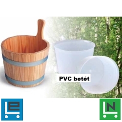 PVC betét 5 literes standard szauna fadézsához F8981