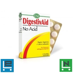 ESI Digestiv Aid  No Acid lúgosító-savlekötõ tabletta  12db