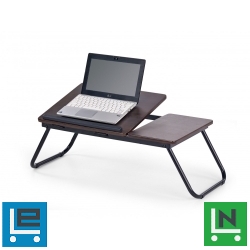 B-19 Laptop asztal sötét Dió színben 60x34x23 cm