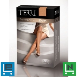 TERRI - Summertime 20 denes térdfix lábujj megerősítéssel, elasztikus szegéllyel