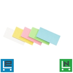 Téglalap moderációs kártya, 5 szín