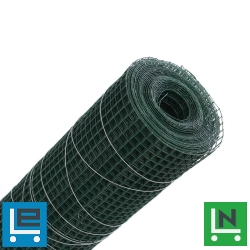 Grünman díszes kerítésháló, PVC, zöld, 0,5 x 10 m (1,2 x 13 x 13 mm)