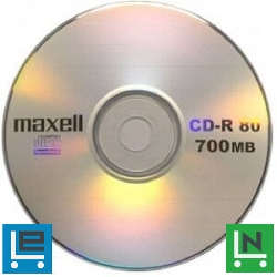 Írható cd MAXELL CD-R80 (52X) papírtokban (HOL)
