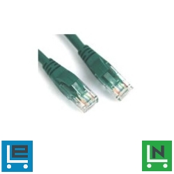 VCOM kábel UTP CAT5E patch 0,5m, zöld